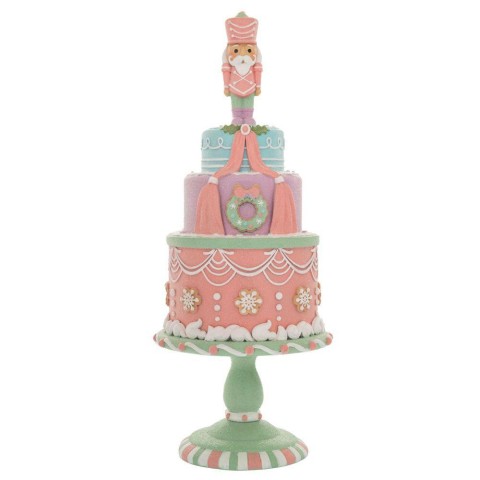 TORTA DI PAN DI ZENZERO IN POLIRESINA PASTELLO 17X17X41CM